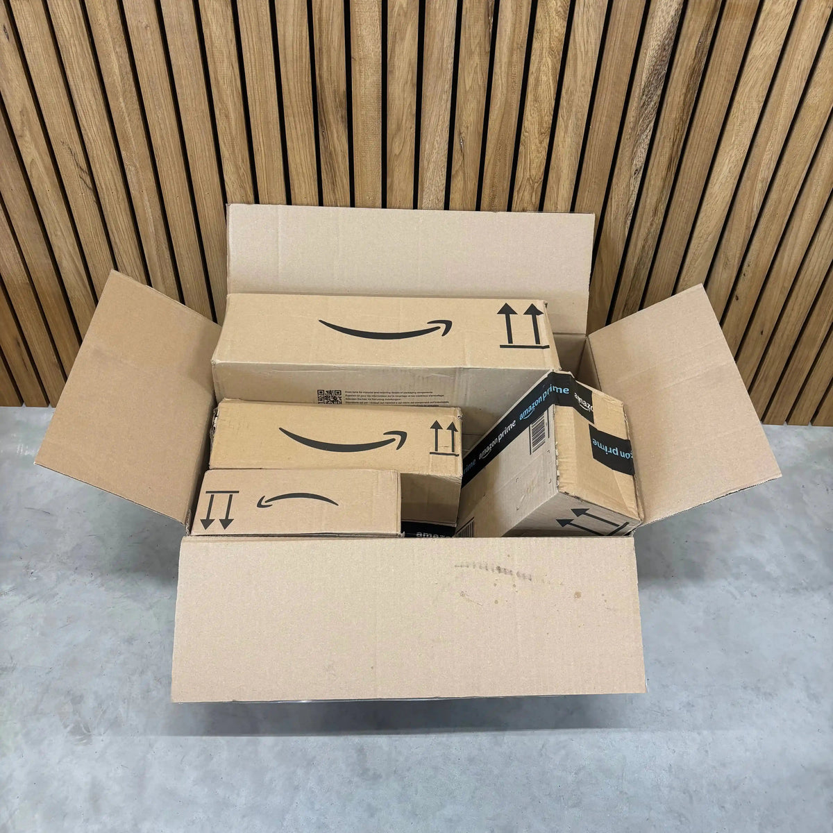 Incomplete Box. Amazon Amazon Premium Lost & Returned Parcels – Packed Boxs